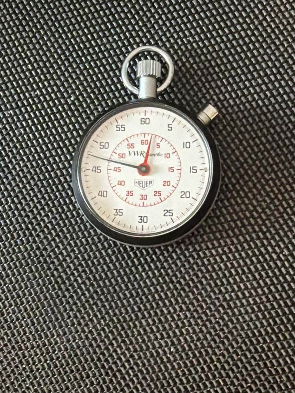 Vintage Heuer VWR Scientific Stopwatch Mechanical Wind Up